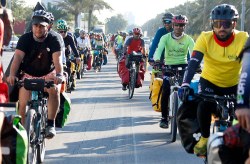 150 دوچرخه‌سوار از سراسر ایران به کیش آمدند