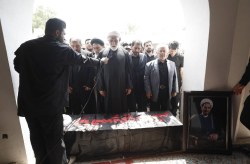 تشییع با شکوه پیکر حجت‌الاسلام والمسلمین عبدالرحمان یوسف‌پور در جزیره کیش